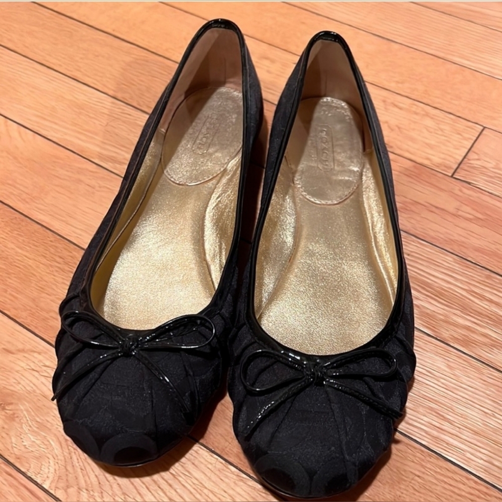 Coach Black Ballerina Flats
